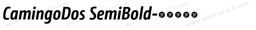 CamingoDos SemiBold字体转换